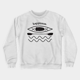 Kayaking is Happiness illustration Crewneck Sweatshirt